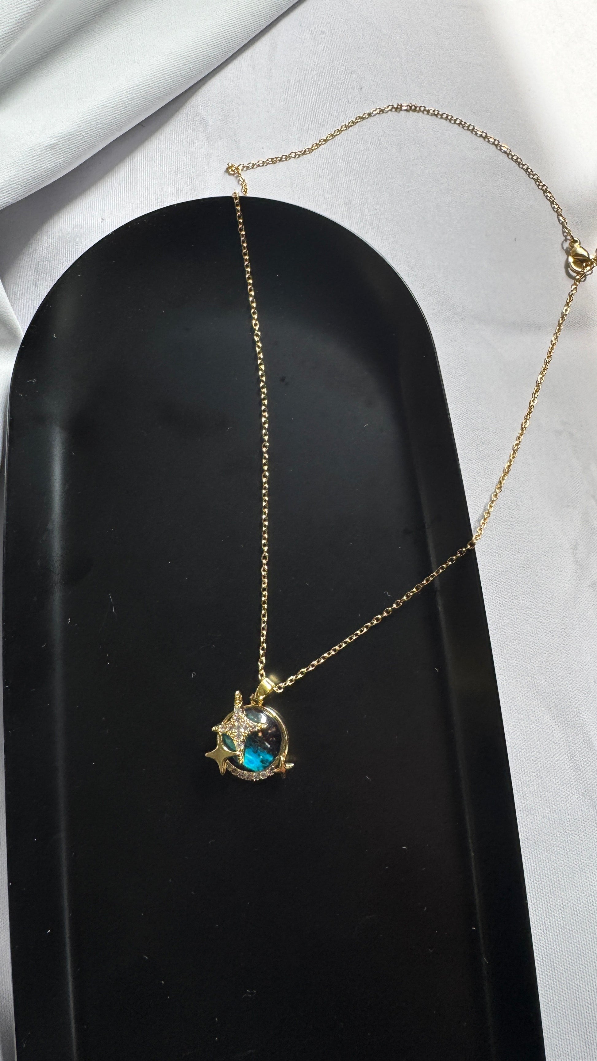 Blue Eclipse Necklace