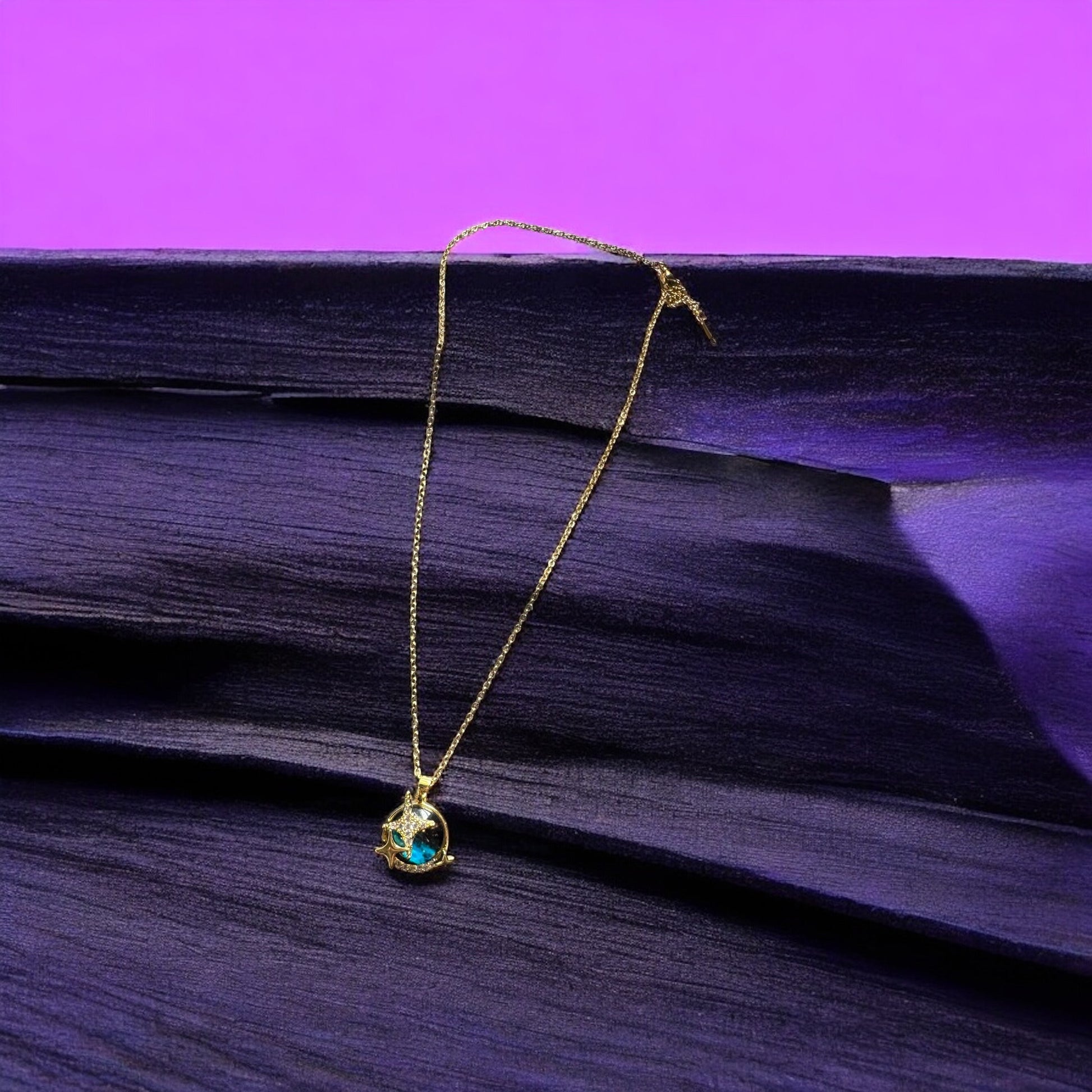 Blue Eclipse Necklace
