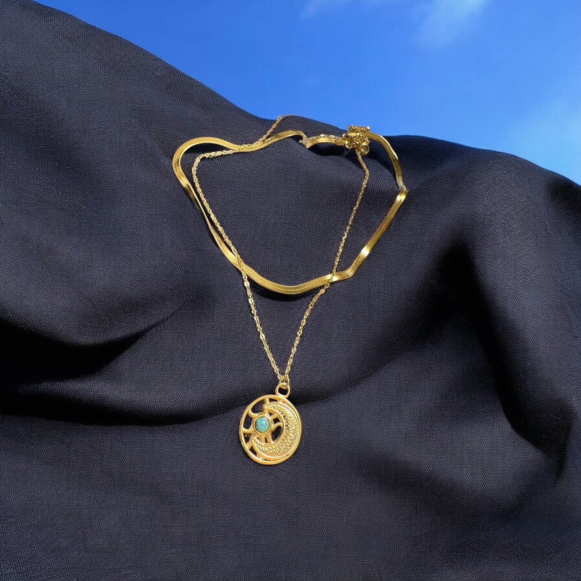 Sapphire Moonlight Necklace