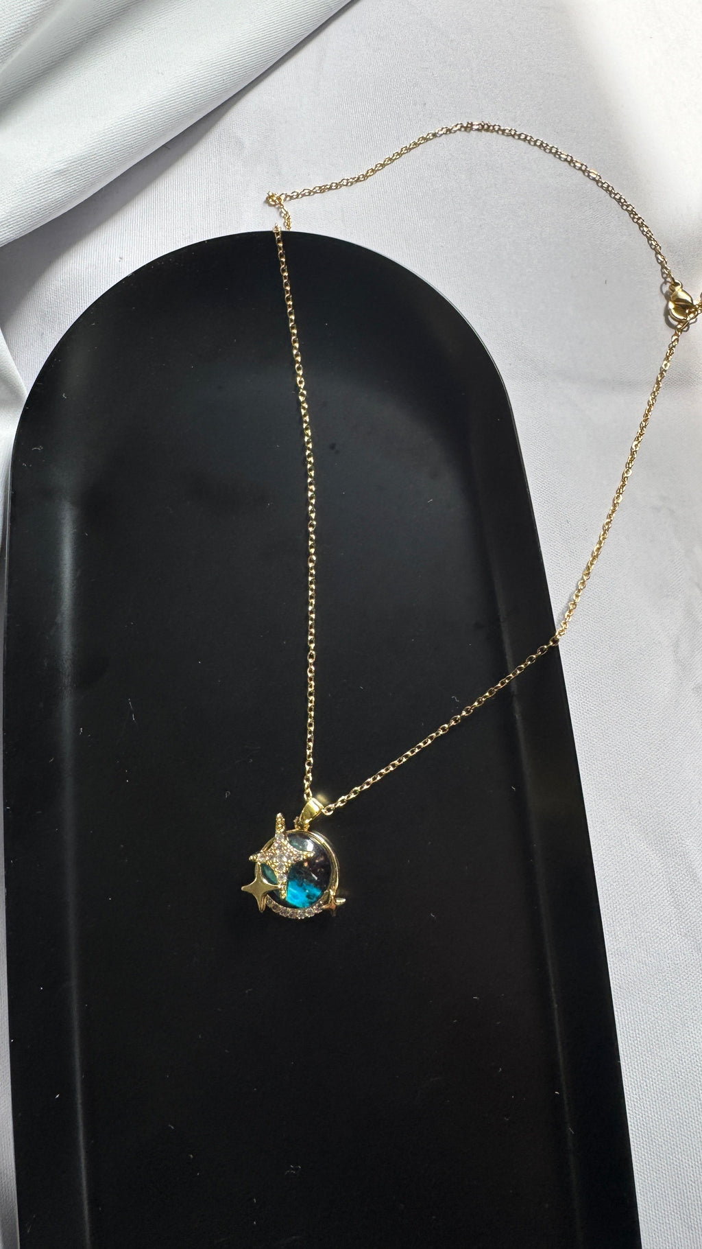Blue Eclipse Necklace