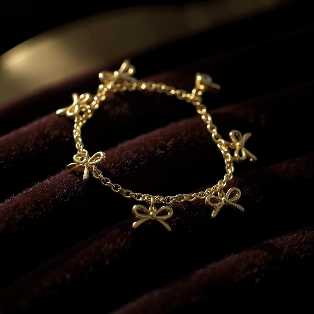 LuxeBow Chain Bracelet