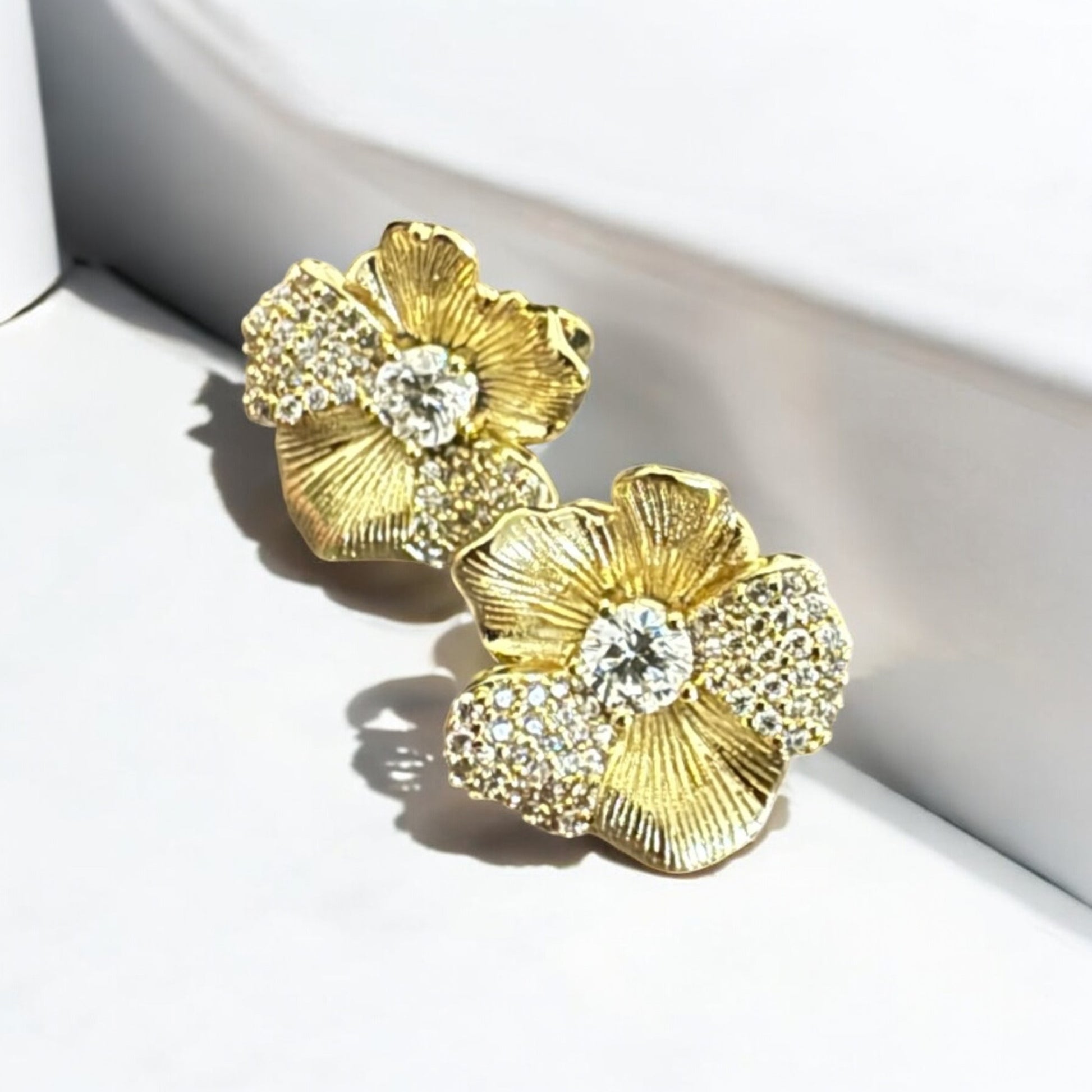 Flora Spark Hoop Earrings