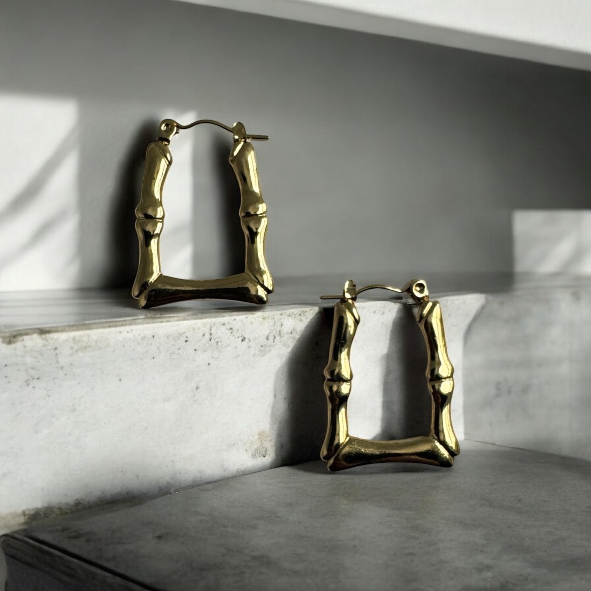 Luxe Corner Hoop Earrings