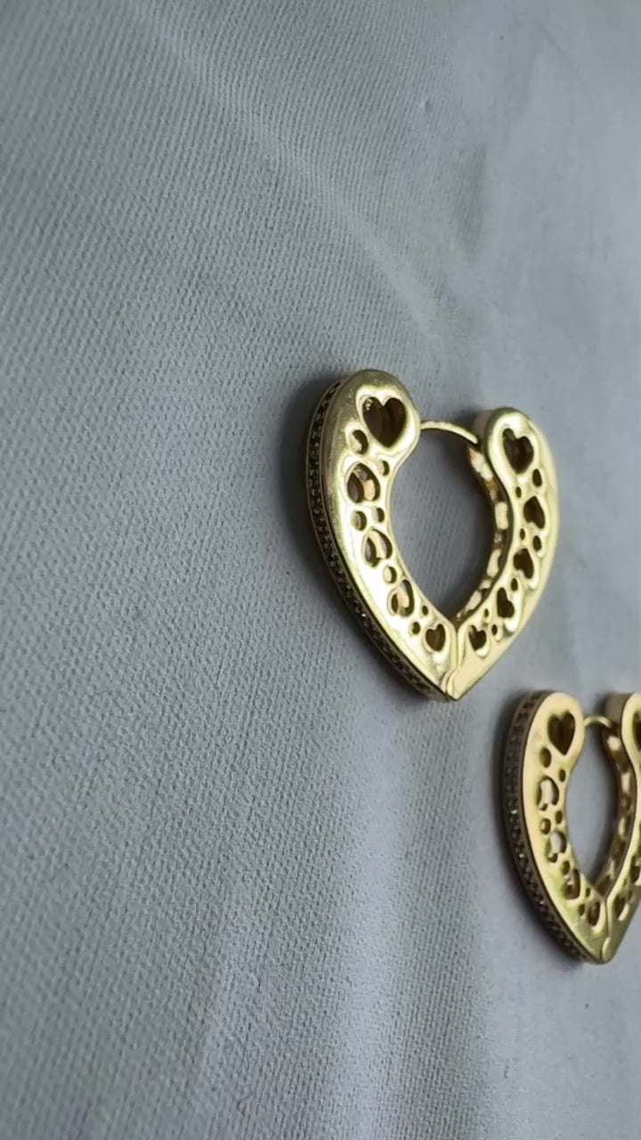 Amour Hoop Earrings