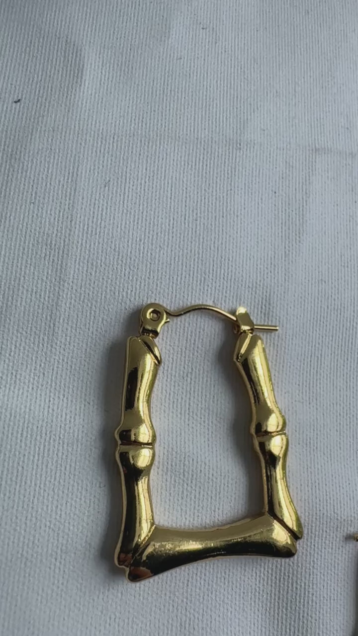 Luxe Corner Hoop Earrings