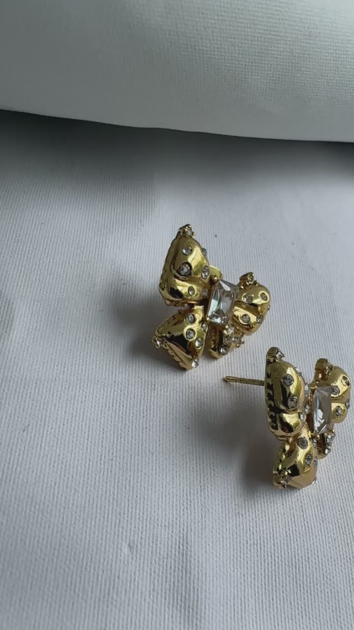 Dewdrop Bow Earrings