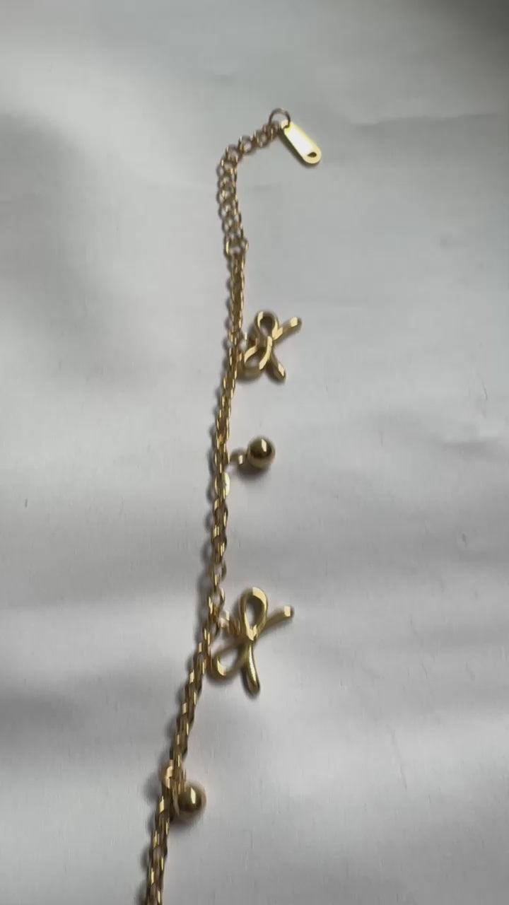 LuxeBow Chain Bracelet